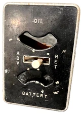 1920s Franklin Series II Dash Gauge Panel Oil Battery ADV RET Face Only