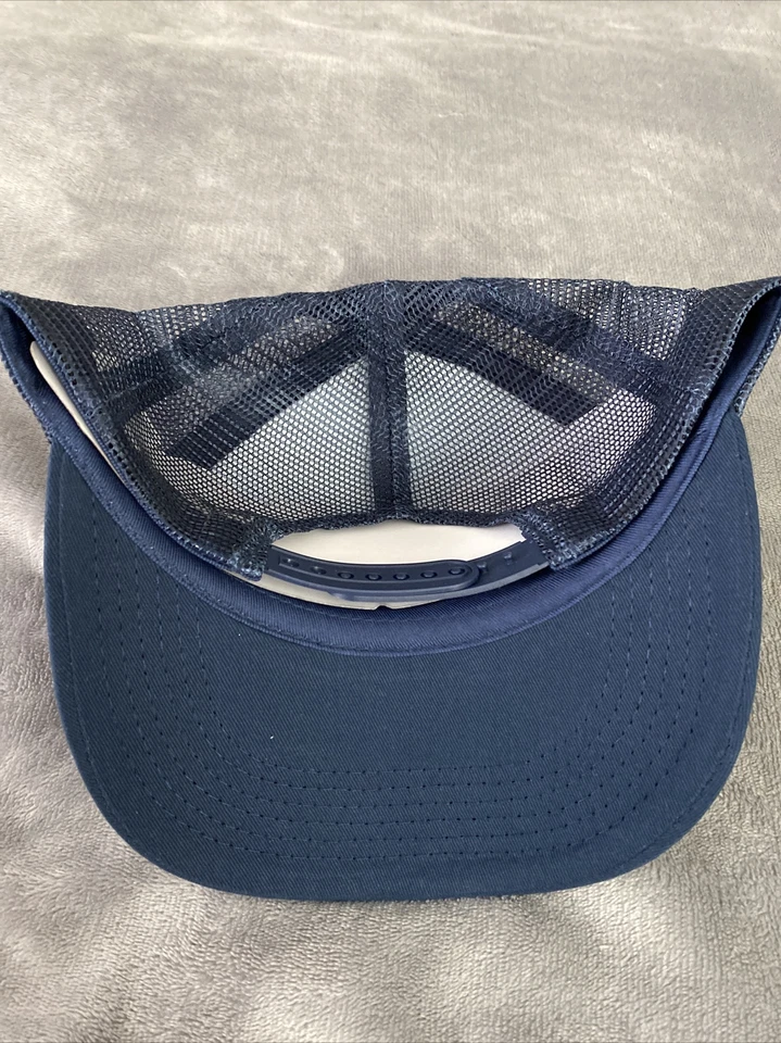 Washington Bullets Classic Throwback 1978 Logo White & Blue Trucker Hat Cap NEW - Image 3 of 4