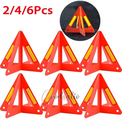 LOT Triangle Warning Dot Approved Emergency Reflective Sign Safety Roadside Road
