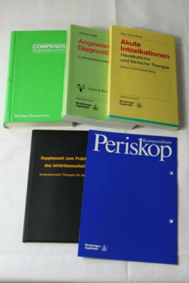 5x älteres Buch - Angewandte Diagnostik - Akute Intoxikationen + 3 weitere /S216