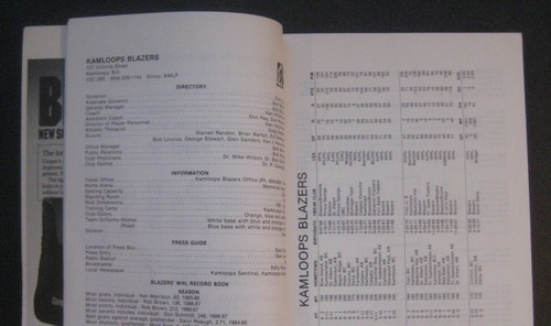 1987-88 Western Hockey League WHL Junior Hockey Media Guide Glen Wesley - Picture 3 of 10