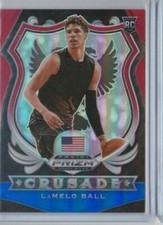 LaMELO BALL '20-21 PANINI PRIZM DRAFT PICKS RED-WHITE-BLUE ROOKIE-SEND AN OFFER!