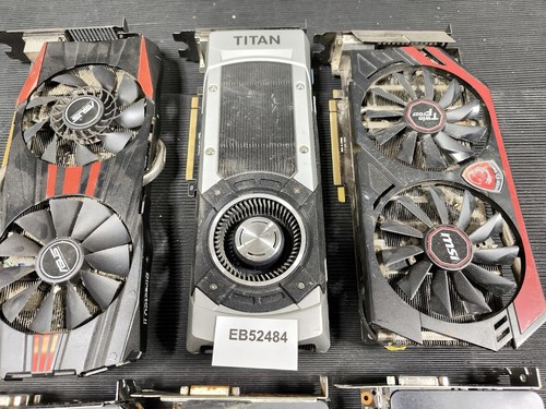 Lot of 6 Non-Working GPU for Parts - EVGA, ASUS, MSI, TITAN - Bild 2 von 7