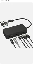 Kabcon Surface Dock Surface Docking Station with 90W Power Supply 10 in 1