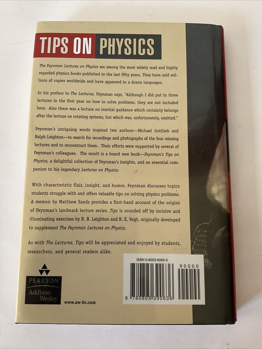 Feynman's Tips on Physics : A Problem-Solving Supplement to the Feynman Lectures Feynman's Tips on Physics : A Problem-Solving Supplement to the Feynman Lectures