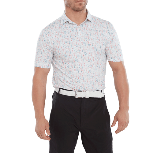 FOOTJOY GLASS PRINT MENS GOLF POLO SHIRT / ALL COLOURS & SIZES @ 50% OFF RRP - Picture 2 of 12