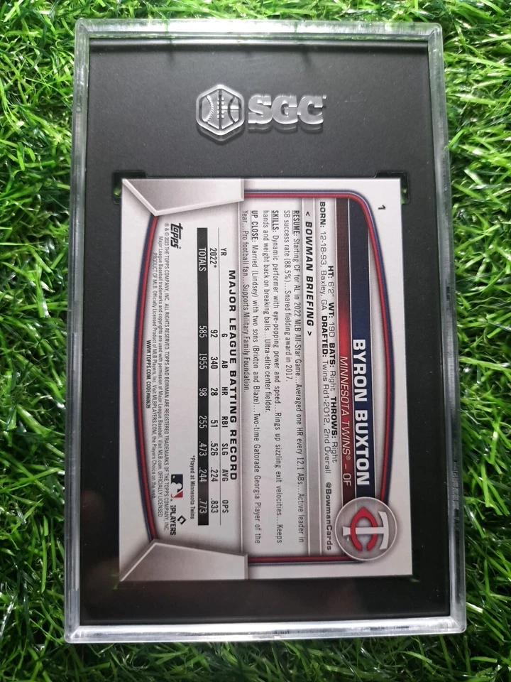 2023 Bowman #1 - Byron Buxton - SGC 10 - Twins - Image 2 of 2