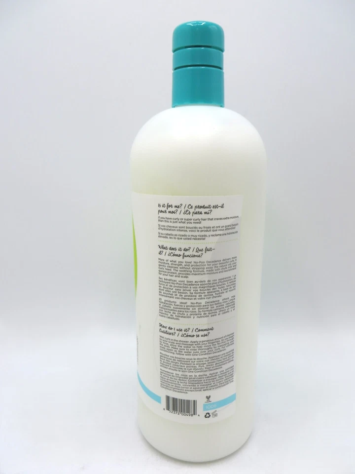 DEVACURL NO POO DECADENCE  ZERO LATHER ULTRA MOISTURIZING  MILK CLEANSER 32oz - Image 3 of 3