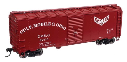 VAGÓN DE CARGA ESCALA HO - WALTHERS MAINLINE 910-1358 GULF MOBILE & OHIO 40' AAR 1944 | Zustand: New