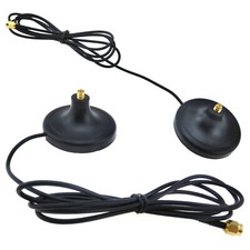 2 Pack Wireless WiFi BT Antenna Extension Stand 5ft RP-SMA Cable Magnetic Base
