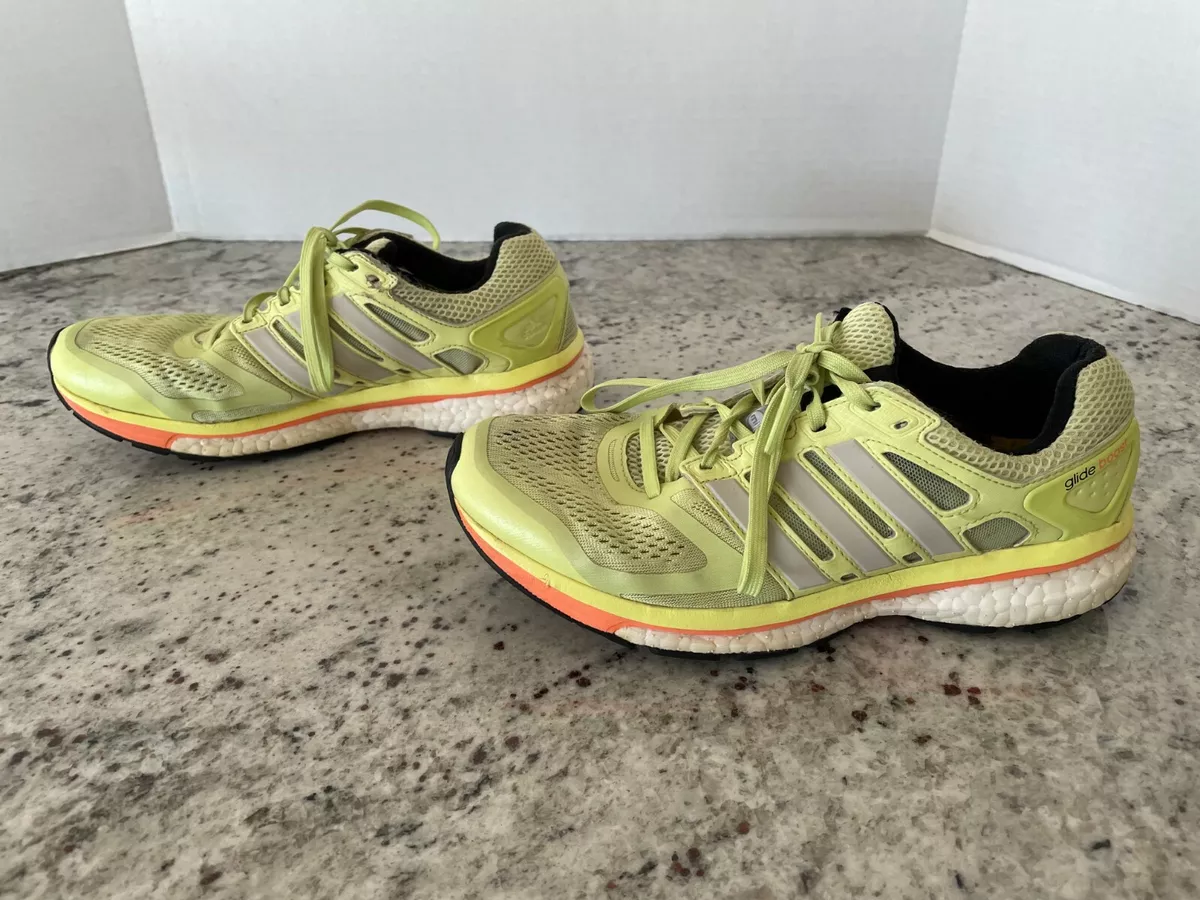 Adidas Boost Sneakers Highlighter Yellow Women s 7.5