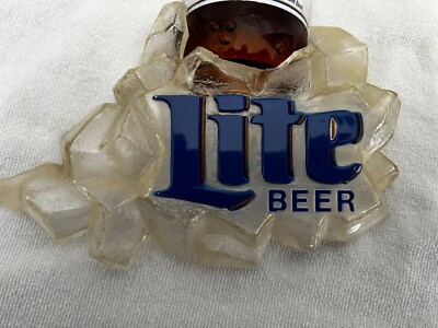 Miller Lite Beer Coast to Coast Motion Sign Right Side BOTTLE/ ICE