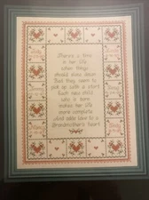 Grandchildren Counted Cross Stitch 'Grandmothers Heart' Mill Pond Designs #927