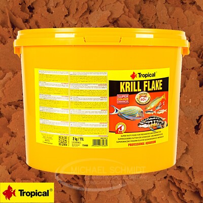 Tropical Krill Flake 11L Fischfutter Flockenfutter Aquarium Zierfischfutter
