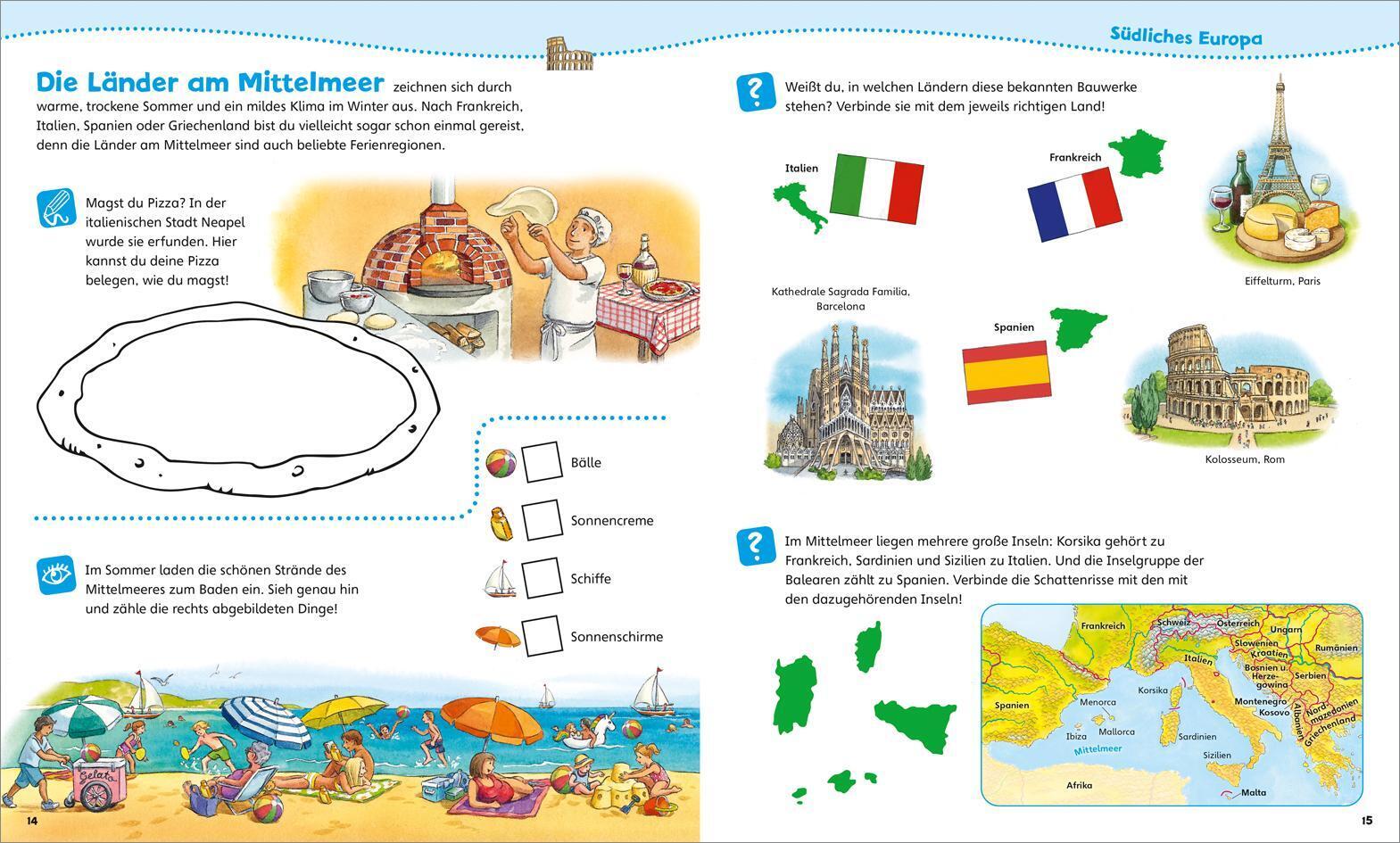 Thumbnail - Was Ist Was Junior Mitmach-heft. Europa. Spiele, Rätsel, Stickr |