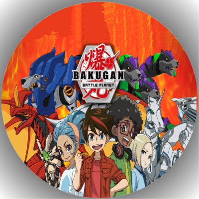 Tortenaufleger Geburtstag Tortenbild Fondant Oblate Bakugan L2