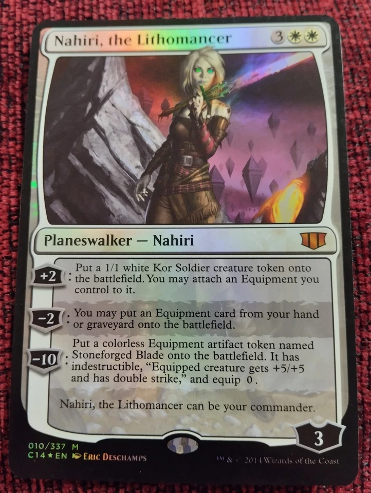 Magic the Gathering NAHIRI, THE LITHOMANCER OVERSIZED FOIL Commander 2014 WOTC - Image 3 of 4