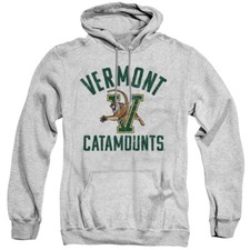 University of Vermont Adult Pullover Hoodie, Catamounts, Athletic Heather, S-3XL