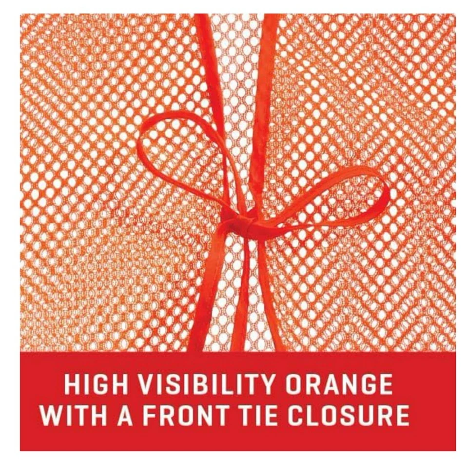 Allen Mesh Blaze Orange Hunters Safety Vest One Size Fits Most New - Image 3 of 4