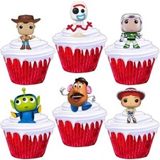 Toy Story Stand Up Cup Cake Toppers Edible Birthday Party Decorations