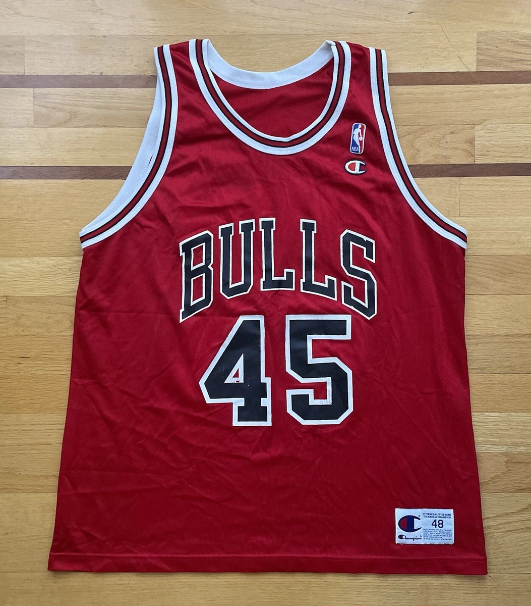 Vintage Champion Chicago Bulls Jordan jersey. Made in the USA.