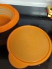 TUPPERWARE #5453 FLAT OUT COLLAPSIBLE 4 CUP ORANGE BOWL WITH #5455 LID — photo 3