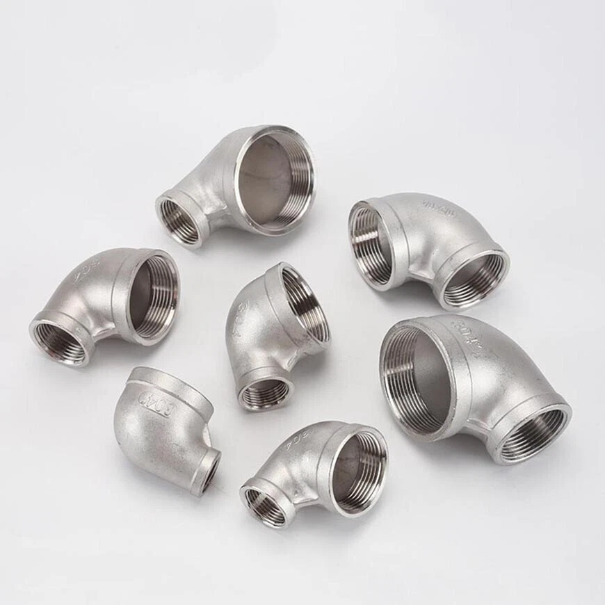 BSP Stainless Steel Reducing Female Elbow Pipe Fitting Adaptors Connector 90° - Image 3 of 4
