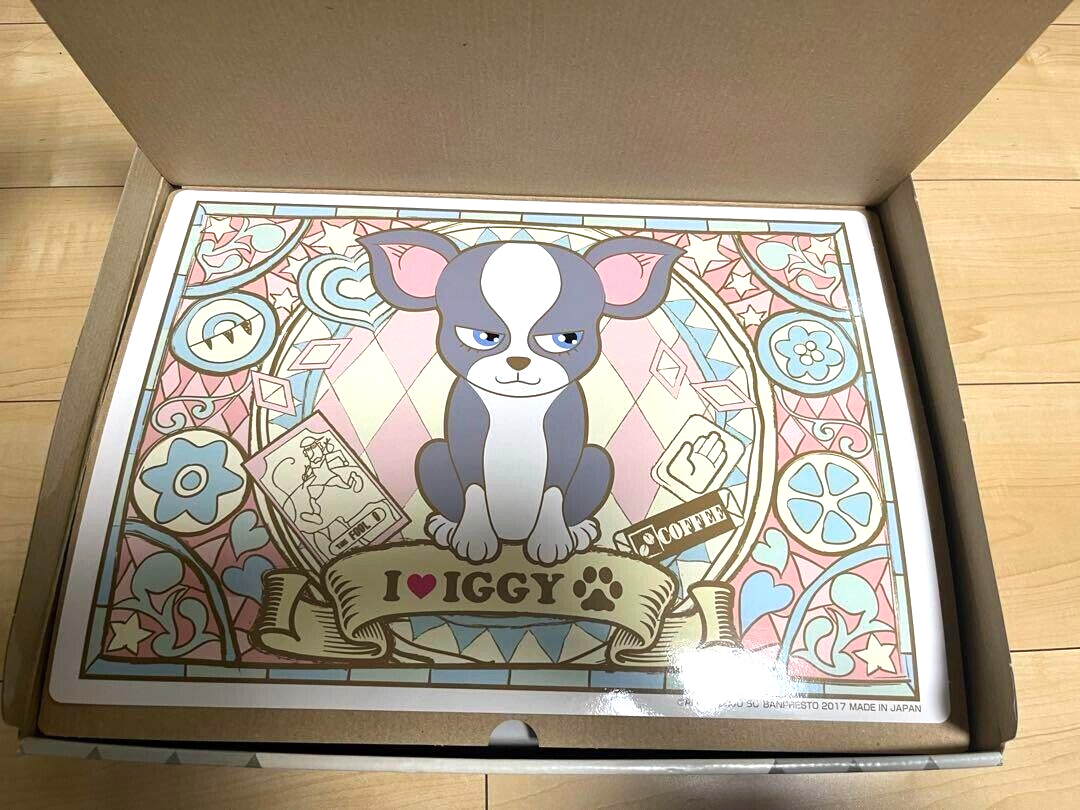 Ichiban Kuji ONLINE JOJO Iggy Cafe Box A Mug Bowl Placemat Set