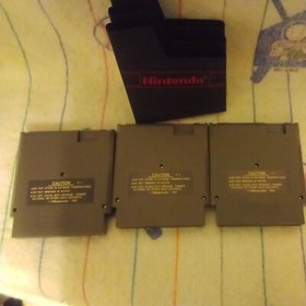 Lot 6 Nintendo NES Games Mario 1,2&3 Tetris* Dragon Power*Tecmo Bowl With Sleeve