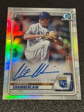 Christian Chamberlain 2020 Bowman Chrome 1st Auto Refractor /499 Royals