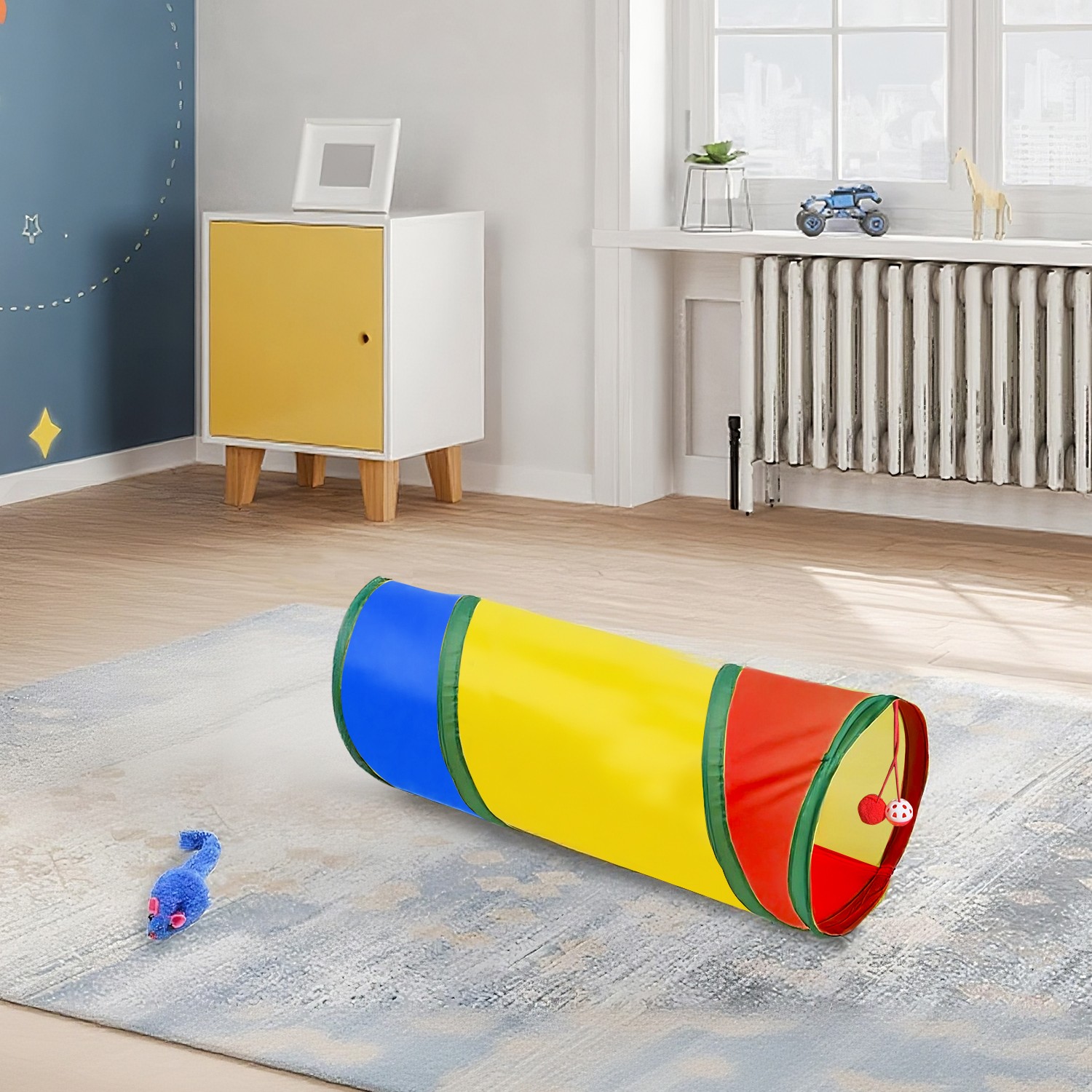 Cat Tunnel for Indoor Cats Interactive, Rabbit Tunnel Toys, Pet Toys Play Tunnel