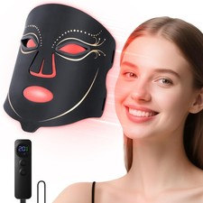 Morfone Red Light Therapy for Face, 4 Modes LED Face Mask Light Therapy with ...