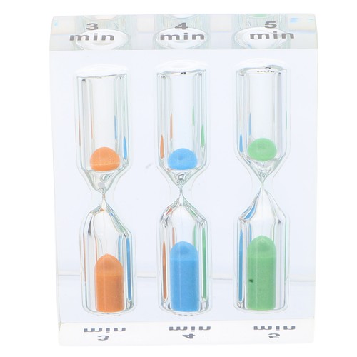 3 in Acryl Student 1 bunte Sand Timer unzerbrechlich Minute - Bild 7 von 12