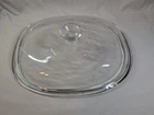 CorningWare Pyrex Oval Glass Lid F-14-C Replacement Lid Only Vintage Bakeware