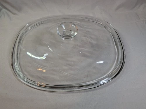 CorningWare Pyrex Oval Glass Lid F-14-C Replacement Lid Only Vintage Bakeware