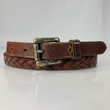 GAP Skinny Brown Laced Genuine Leather Belt - Women's Size 30