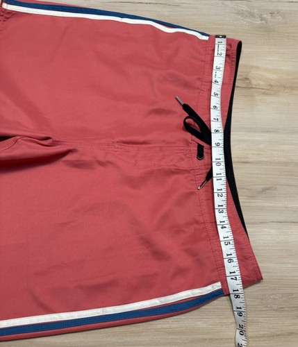 VOLCOM Swim Trunks Lawton Board Shorts 7.5” Coral/ Mineral Red Surf Men's sz 34 - Picture 10 of 13