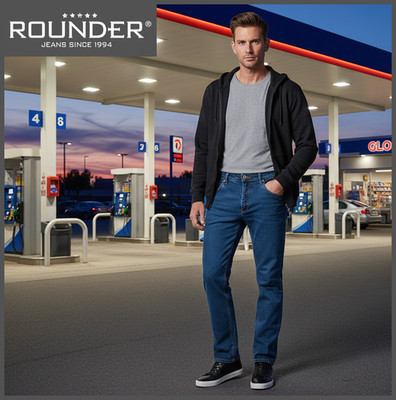 ROUNDER FALCO STRETCH -  blue stone - JEANS HOSE