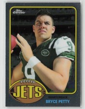 Bryce Petty RC 2015 Topps Chrome 1976 Football New York Jets #76-BPE