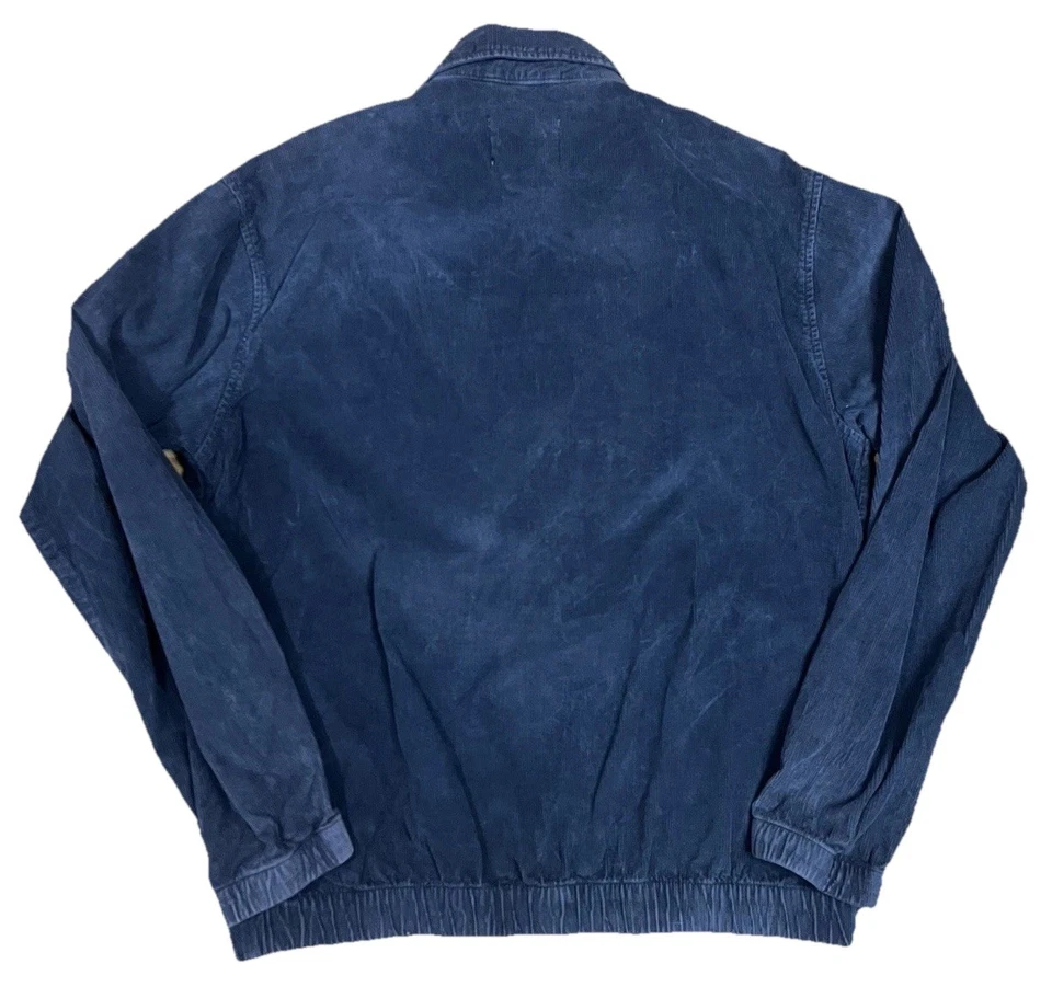 Urban Outfitters Corduroy Harrington Jacket Size L Gray Bomber Zip Up - Image 4 of 4