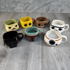 7 tazas de té de café de cerámica Funko de Star Wars y taza de cerámica Darth Vader