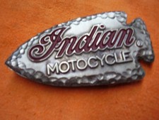 VINTAGE INDIAN MOTOCYCLE BELT BUCKLE w/ UNIQUE NARRATIVE. PRICE REDUCED AGAIN.