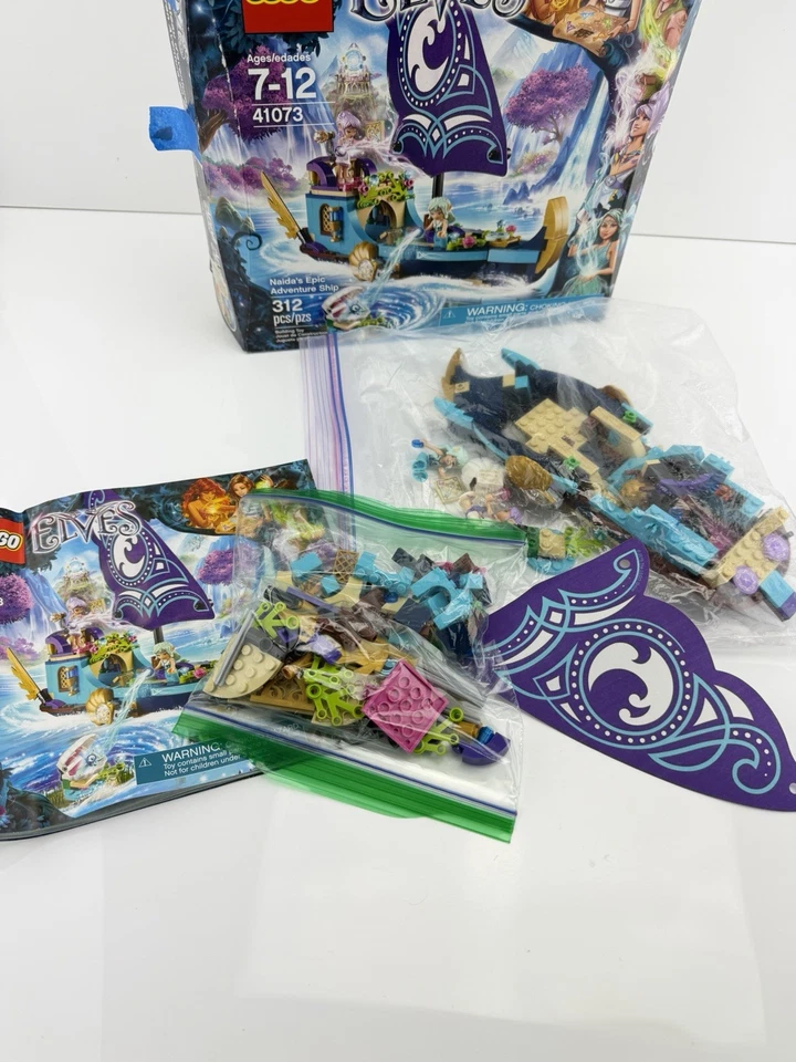 LEGO Elves Naida's Epic Adventure Ship (41073) Completo con Caja y Manual Foto 3 de 4