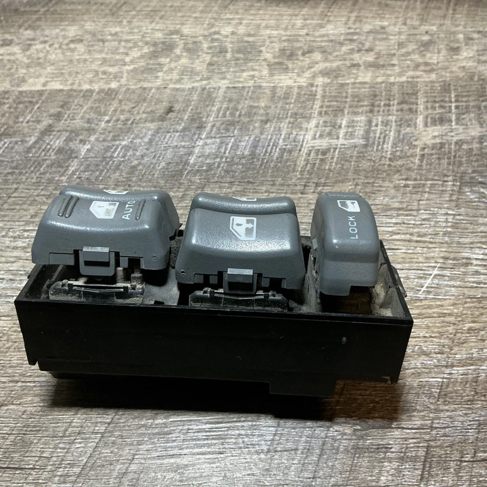 Interruptor de ventana eléctrica Yukon Tahoe Suburban Driver Master 1995-1999 gris OEM Foto 3 de 4