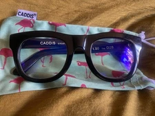 CADDIS D28 Reading Glasses 1.50 Magnification( Black ) Blue light Lense Coating