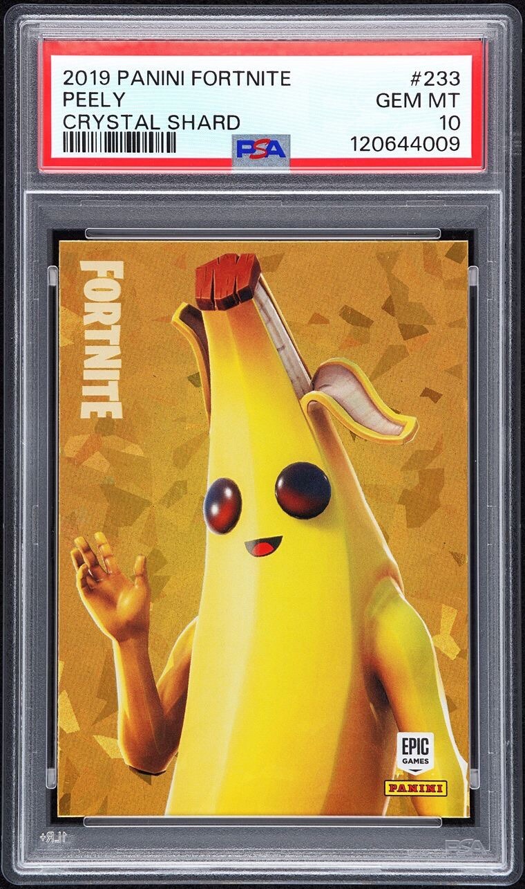 2019 Panini Fortnite Peely Crystal Shard PSA10 USA