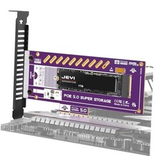 PCIe 5.0 4X to M.2 NVMe Adapter Card for Gen5 PCIe 5.0 22110 NVMe Adapter