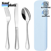 Besteck Set Camping Edelstahl Gabel LöFfel Messer SpüLmaschinengeeignet