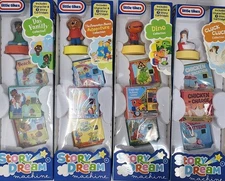 New Lot of 4 Little Tikes Story Dream Machine Characters & Cartridges *Read*