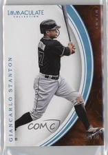 2016 Panini Immaculate Blue /10 Giancarlo Stanton #72